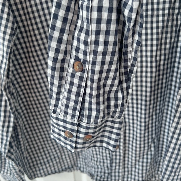 Columbia-Men’s Button Down Collared Shirt-Navy Checkered Pattern-Size XL - Picture 6 of 10
